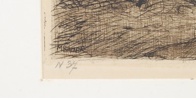 Lot 218 - Marius Bauer (1867-1932) 
Goatherds 
etching,...