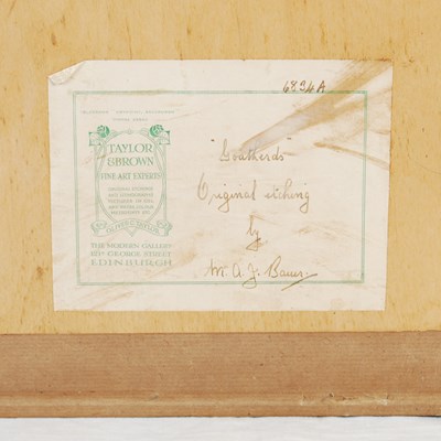 Lot 218 - Marius Bauer (1867-1932) 
Goatherds 
etching,...
