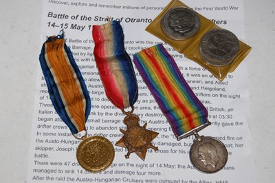 Lot 229 - Great War interest: a group of three medals...