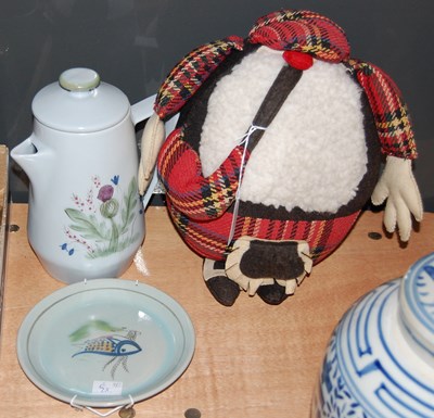 Lot 437 - A 1960s Gonk with tartan detail, together with...