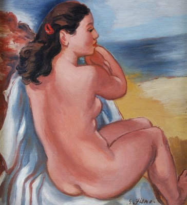 Lot 266F - Ernest Fiene (American, 1894-1965) Female nude...