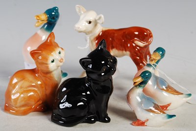 Lot 10 - Six assorted Beswick animal figures to include...