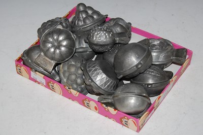 Lot 233 - Kitchenalia - a collection of vintage pewter...