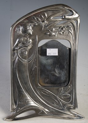 Lot 94 - An Austrian Art Nouveau silver-plated pewter...