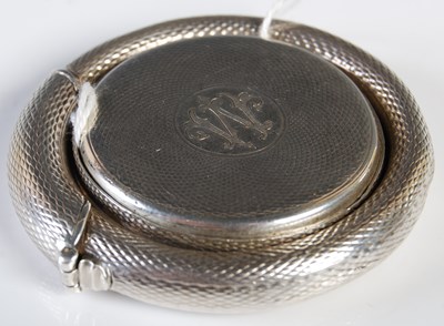 Lot 124 - An unusual Victorian silver circular vesta...