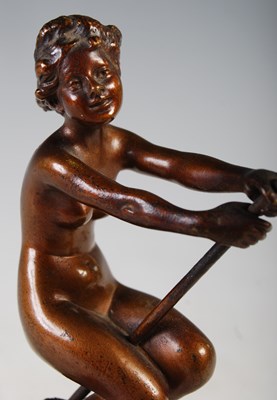 Lot 169 - Franz Bergman, "La Sorciere" a bronze car...