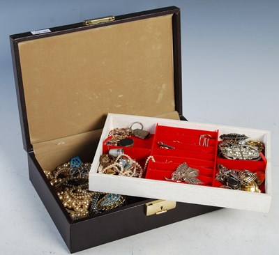 Lot 328 - A box containing assorted antique and later...