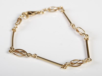 Lot 224 - A 9ct gold bracelet, 4.6 grams.