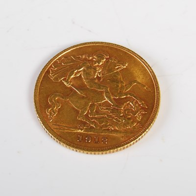 Lot 243 - A George V gold half sovereign dated 1912.