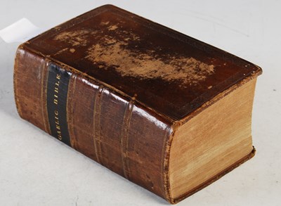 Lot 331 - A leather-bound Gaelic Bible, Edinburgh 1807.