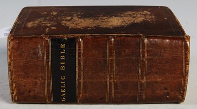 Lot 331 - A leather-bound Gaelic Bible, Edinburgh 1807.