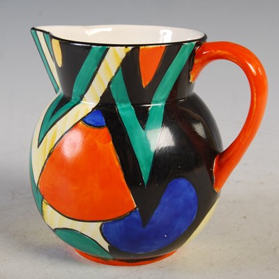 Lot 269 - A Crown Devon pottery jug with hand painted...