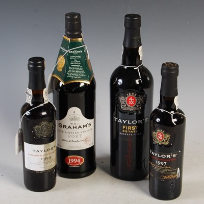 Lot 337 - Four bottles to include Graham's Late Bottled...