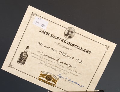Lot 340 - A boxed presentation bottle of Jack Daniel's...