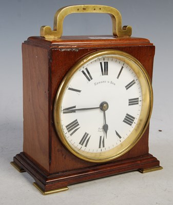 Lot 357 - Edward & Son, Glasgow, a mahogany and brass...