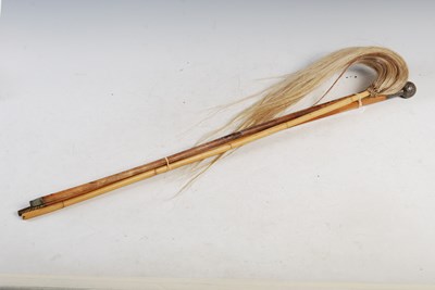 Lot 369 - An early 20th century Anglo-Indian fly swat,...