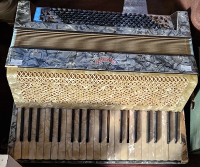 Lot 467 - A vintage Mirotti piano accordion.