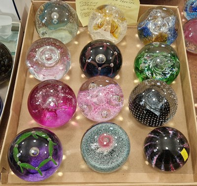 Lot 494 - Twelve assorted Caithness Glass paperweights.