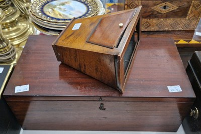 Lot 510 - A late 19th century mahogany viewer, together...