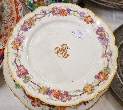 Lot 390 - A collection of assorted Limoges vine...