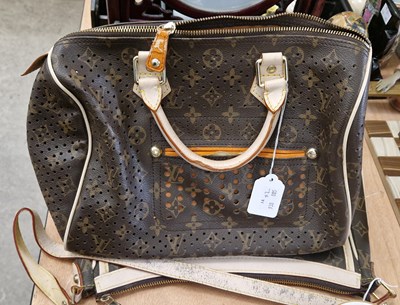 Lot 517 - Two Louis Vuitton style handbags.