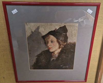 Lot 677 - Walter A. Wayte  
Portrait of a Woman 
Oil...