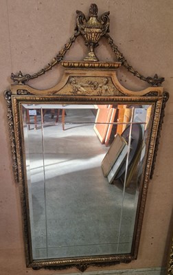 Lot 696 - A Neoclassical gilt framed rectangular wall...