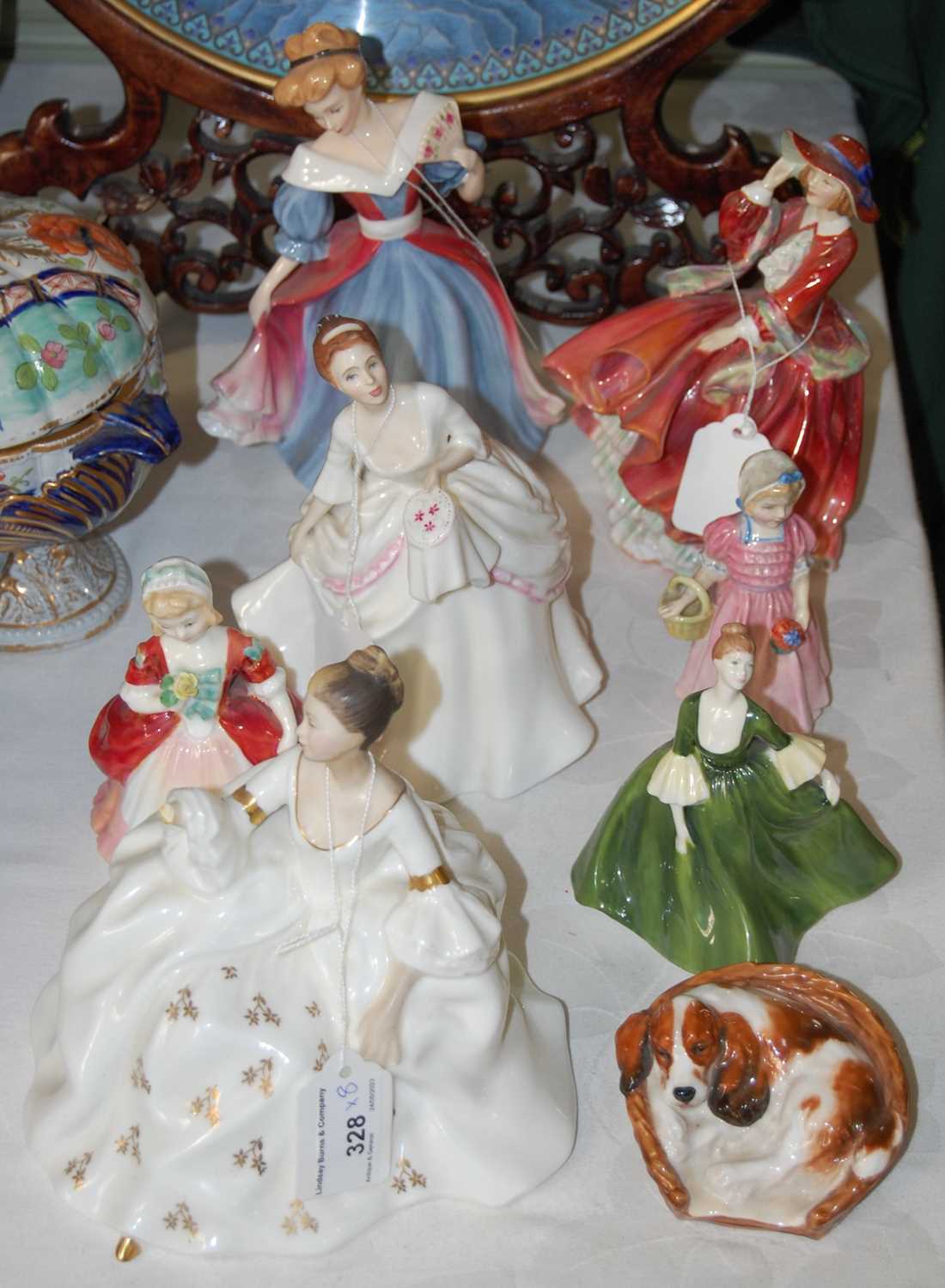 Lot 328 - Seven assorted Royal Doulton figures to...