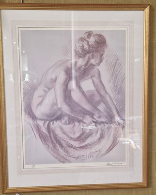 Lot 640 - After Alan Sutherland 
Print of a Female Nude...