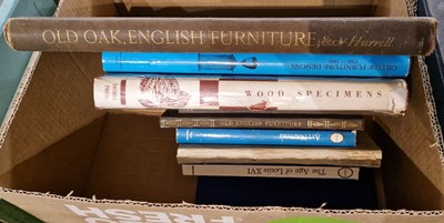Lot 561 - Two boxes of antique reference books to...