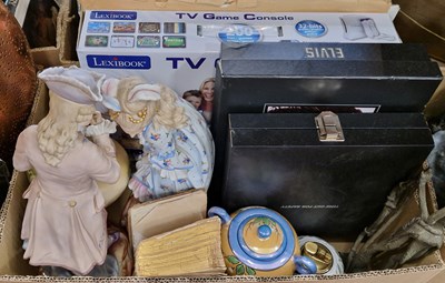 Lot 567 - Three boxes of assorted decorative ceramics,...