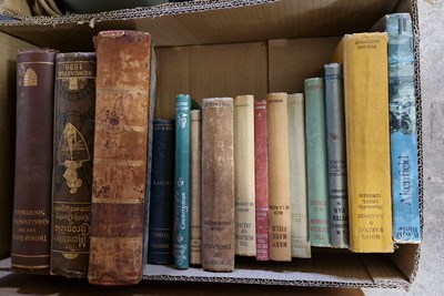 Lot 572 - A box of assorted books to include The Border...