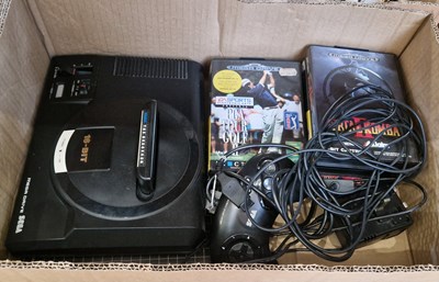 Lot 584 - A Sega Mega Drive, controller, and selection...