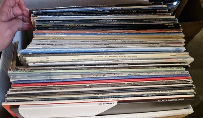 Lot 585 - A box of assorted vintage vinyl LPs c. 1970s...