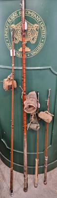 Lot 620 - Four assorted fishing rods to include Hardy's...