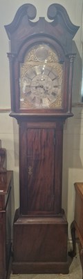 Lot 725 - A George III mahogany longcase clock, Mat...