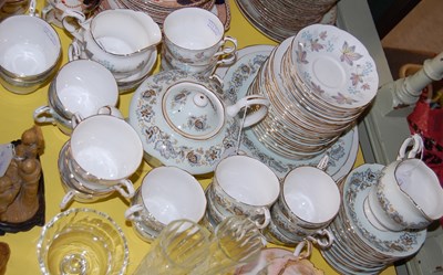 Lot 338 - A Paragon 'Enchantment' pattern part teaset,...