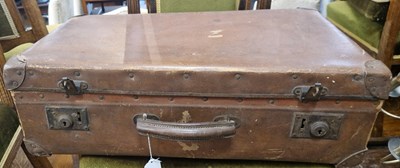 Lot 810 - Two vintage suitcases.