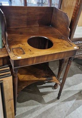 Lot 814 - A 19th century mahogany washstand, 63 cm wide...