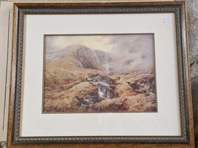 Lot 824 - Ten framed prints after Thorburn, gamebirds,...