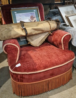 Lot 880 - A Victorian mahogany country house armchair...