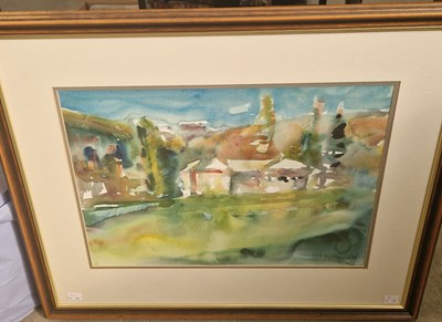 Lot 883 - H T M Abstract Landscape with Buildings...