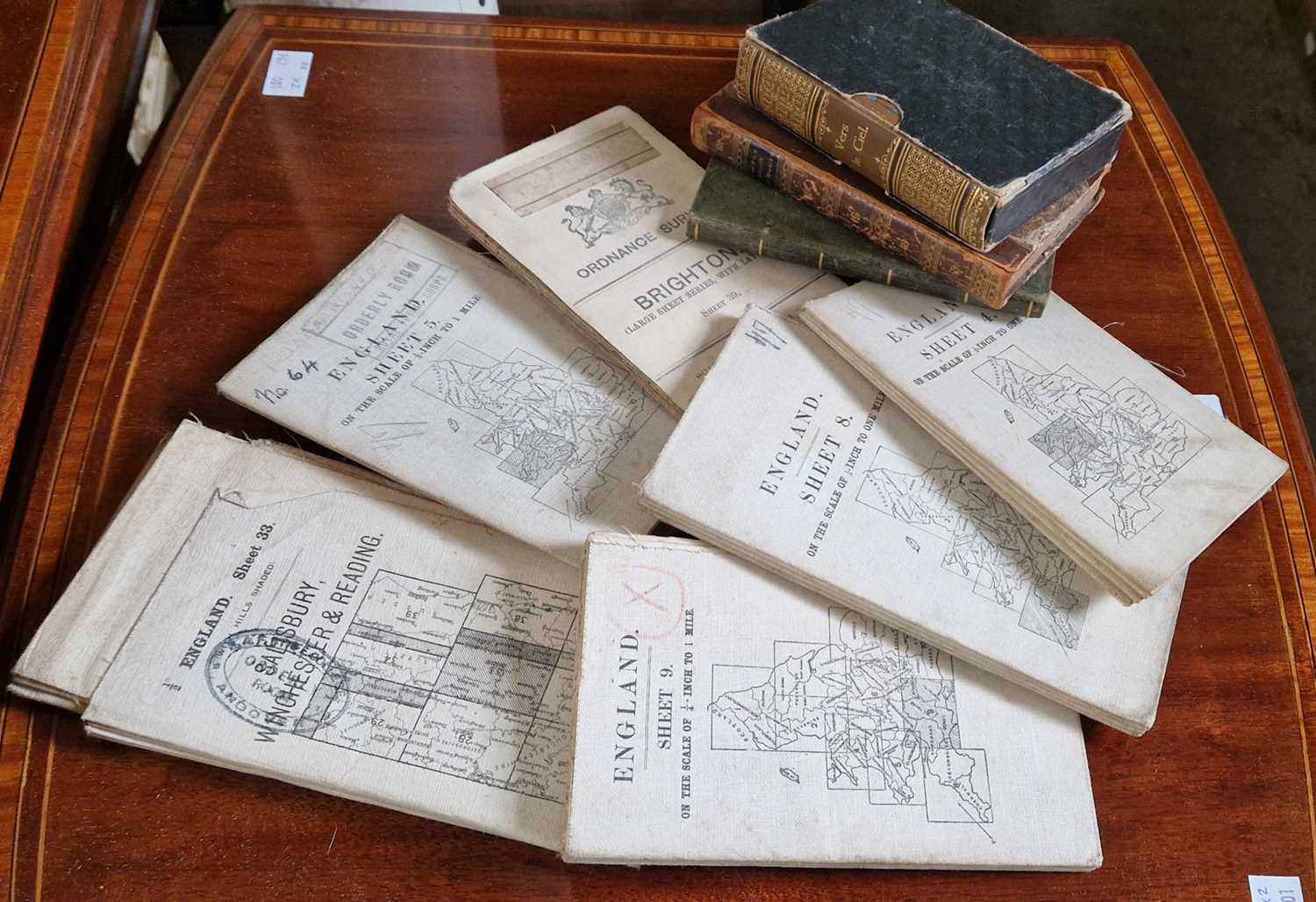 Lot 540 - Six vintage Ordnance Survey maps of Southern...