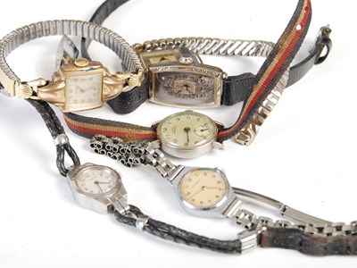 Lot 84G - Six assorted vintage ladies' wristwatches by...