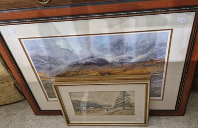 Lot 833 - A limited edition print, Glen Coe, after...