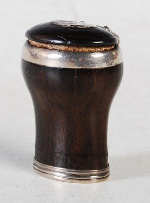 Lot 288 - A small mid-18th century Scottish lignum vitae...