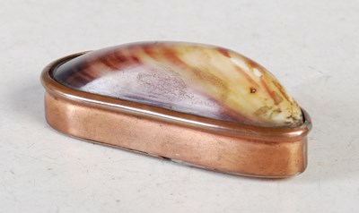 Lot 329 - A late 19th century Scottish mussel shell...