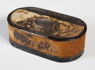 Lot 272 - A late 18th century leather rounded oblong...