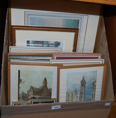 Lot 646 - Box - assorted decorative pictures and prints...