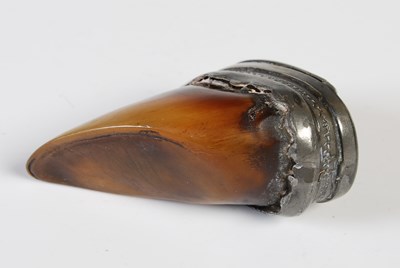 Lot 277 - A small 19th century Scottish deer's hoof...